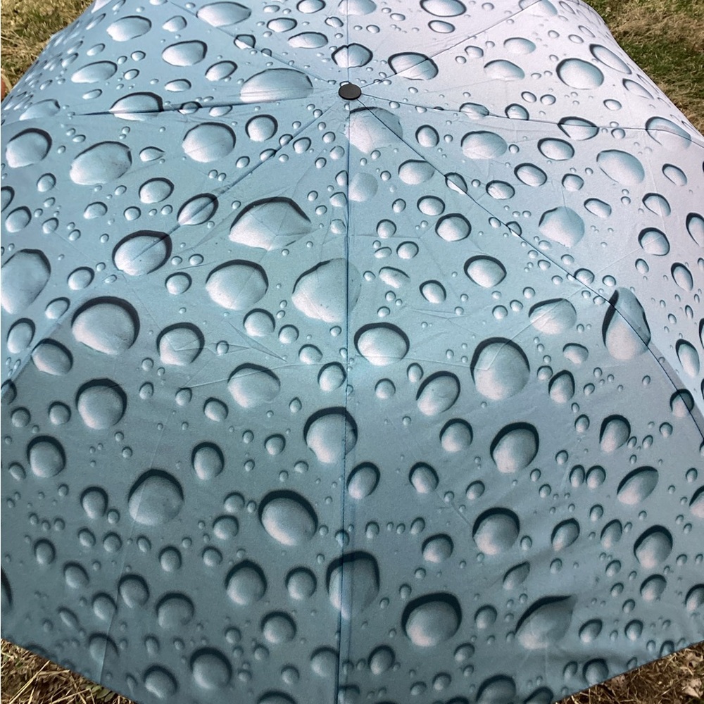 Umbrella - Rain Drops, Fog, Rainy Day Accessory, Compact Travel Canopy